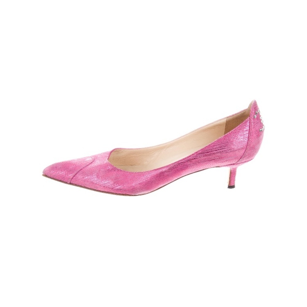 Chanel Metallic Pink CC Pumps